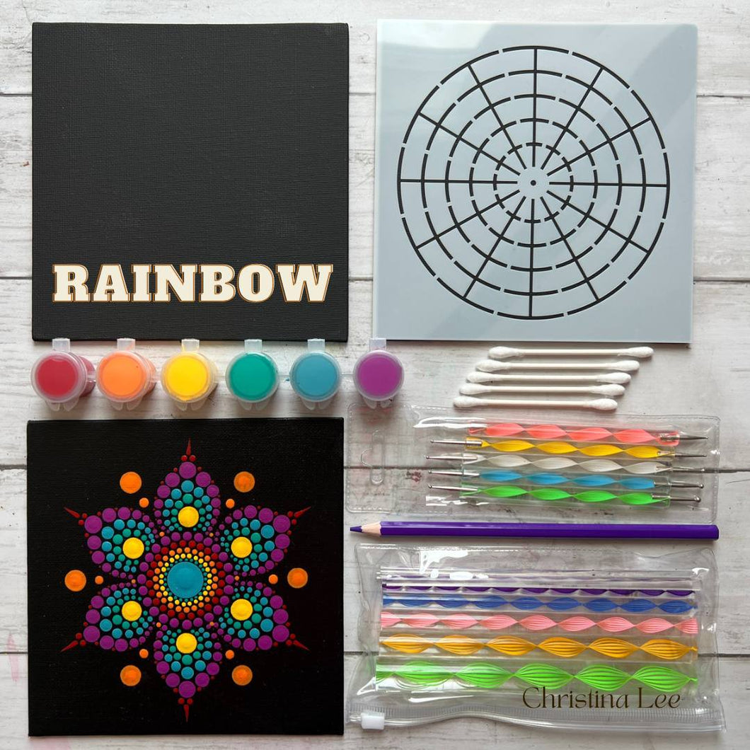 Rainbow Beginners Dotting Tool Kit by The Dot Shop Gallery - Rainbow Colors