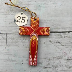 Custom Small Hand Painted Crosses by Mustofa Art