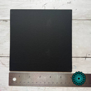 Pack of 10 Black Canvas 6" x 6"