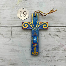Load image into Gallery viewer, Custom Small Hand Painted Crosses by Mustofa Art
