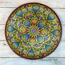 Load image into Gallery viewer, Beautiful Wooden Plate Hand Painted by Mustofa Art *Multiple Options
