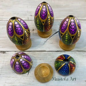 Hand Carved Egg Box by Mustofa Art
