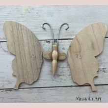 Load image into Gallery viewer, Unpainted Wooden Butterfly Figurines by Mustofa Art

