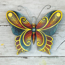 Load image into Gallery viewer, Mini Magical Butterfly Hand carved and Dot Painted by Mustofa Art Various Options
