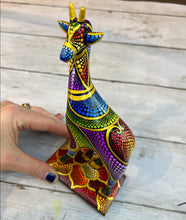 Load image into Gallery viewer, Giraffe Hand Carved and Painted by Mustofa Art Multiple Options

