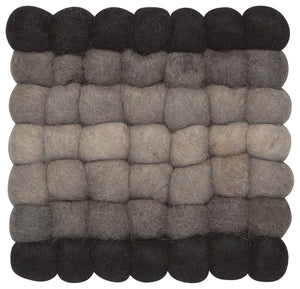 Shadow Recycled Wool Felt Dot Trivet