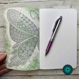 Rainbow Butterfly Flat Notebook