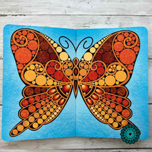 Load image into Gallery viewer, Orange Butterfly Flat Notebook
