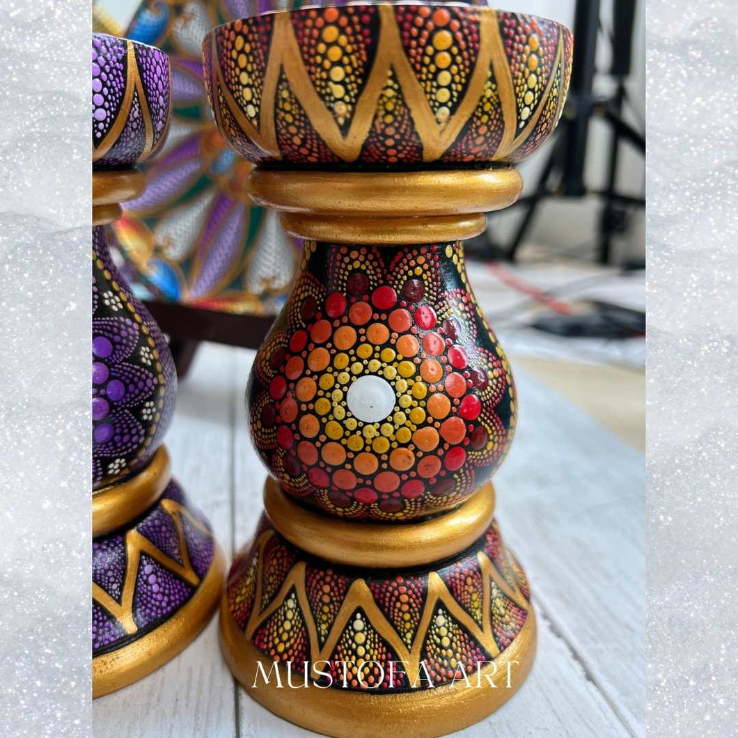 Pillar Candle Holder by Mustofa Art