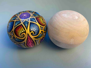 Handmade White Teak Wooden Bowls by Mustofa Art