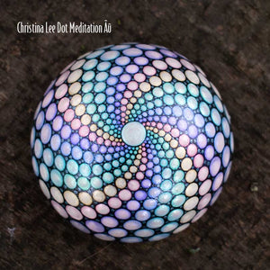 Iridescent Sacred Mandala by Christina Lee