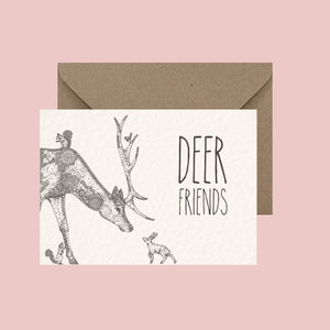 Deer Friends - Pun Greeting Card