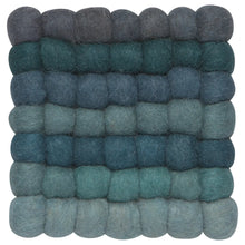 Load image into Gallery viewer, Lagoon Recycled Wool Felt Dot Trivet
