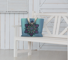 Load image into Gallery viewer, High Frequency Mandala Lined Tote Bag
